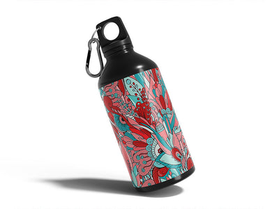 the fever floral Water Bottle DIY Stickers