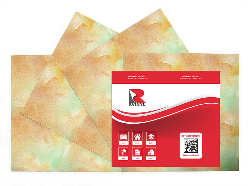 the flow watercolor Craft Vinyl Sheet Pack
