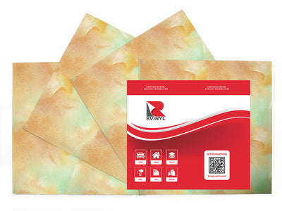 the flow watercolor Craft Vinyl Sheet Pack