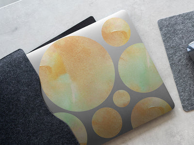 the flow watercolor DIY Laptop Stickers