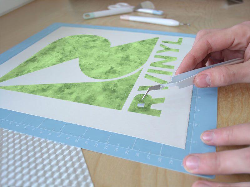 the garden watercolor Easy Weed Craft Vinyl