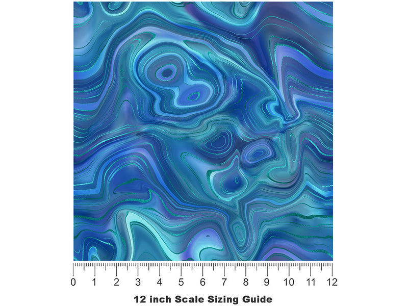 The Hirsch Gemstone Vinyl Film Pattern Size 12 inch Scale~Rwraps The Hirsch Gemstone Sizing Chart~2