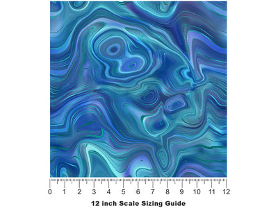 The Hirsch Gemstone Vinyl Film Pattern Size 12 inch Scale~Rwraps The Hirsch Gemstone Sizing Chart~2