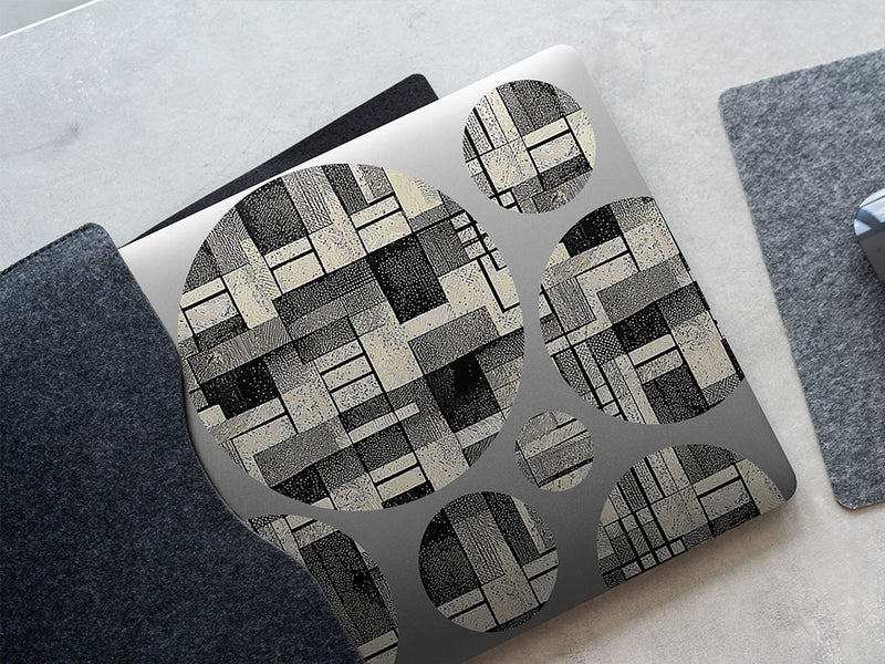 the horizontal art deco DIY Laptop Stickers