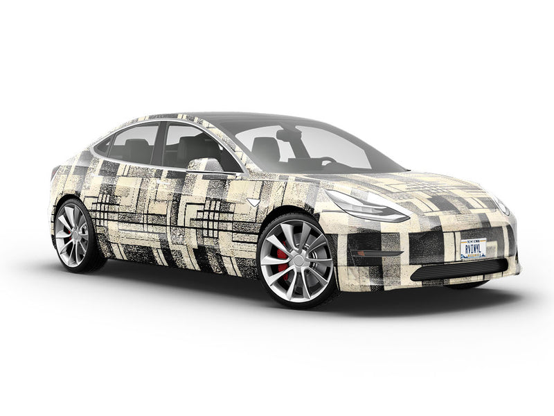 The Horizontal Art Deco Vehicle Vinyl Wrap