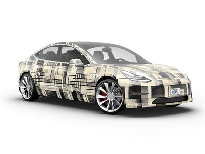 The Horizontal Art Deco Vehicle Vinyl Wrap