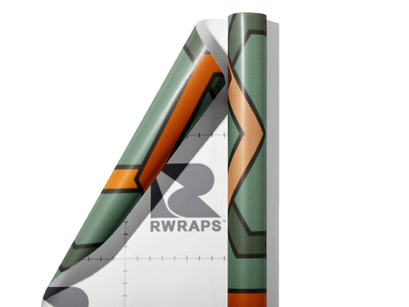 The Hustle Retro Wrap Film Sheets~Rwraps Series 914 The Hustle Retro Scrolled Sheet~3