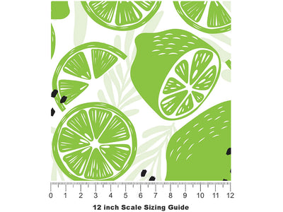 The Key Fruit Vinyl Film Pattern Size 12 inch Scale~Rwraps The Key Fruit Sizing Chart~2