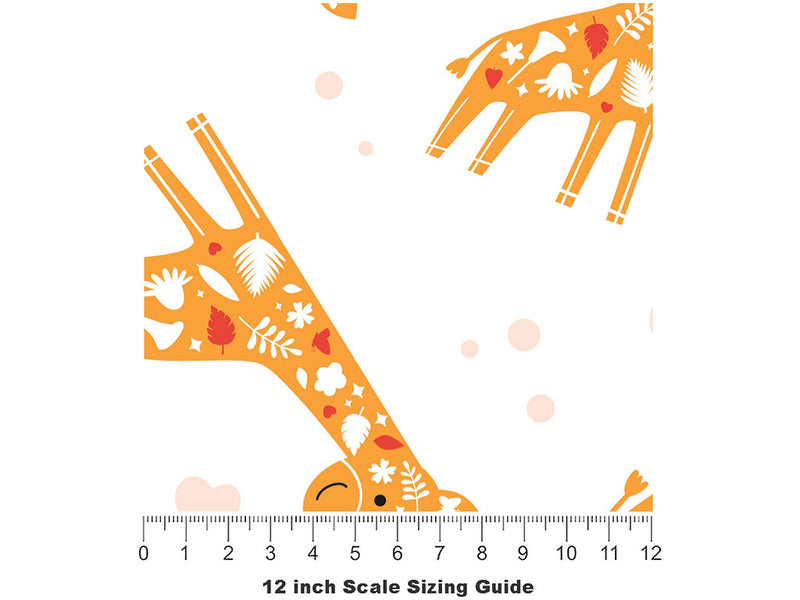 The Lookout Animal Vinyl Film Pattern Size 12 inch Scale~Rwraps The Lookout Animal Sizing Chart~2