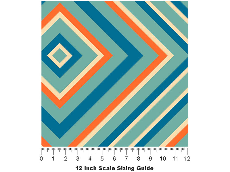 The Nightlife Retro Vinyl Film Pattern Size 12 inch Scale~Rwraps The Nightlife Retro Sizing Chart~2