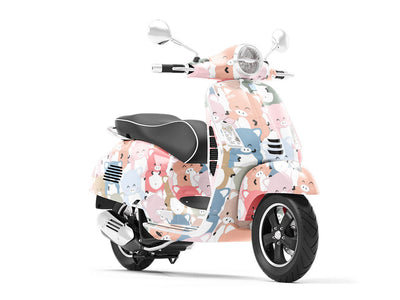 The Pen Animal Vespa Scooter Wrap Film