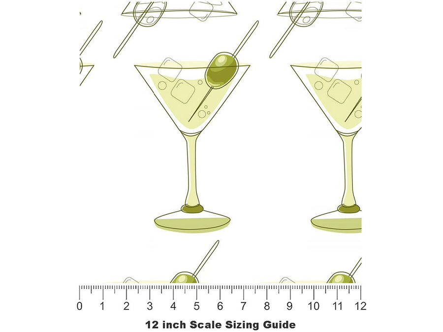 The Rocks Alcohol Vinyl Film Pattern Size 12 inch Scale~Rwraps The Rocks Alcohol Sizing Chart~2