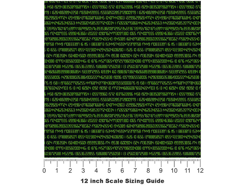 The Truth Technology Vinyl Film Pattern Size 12 inch Scale~Rwraps The Truth Technology Sizing Chart~3