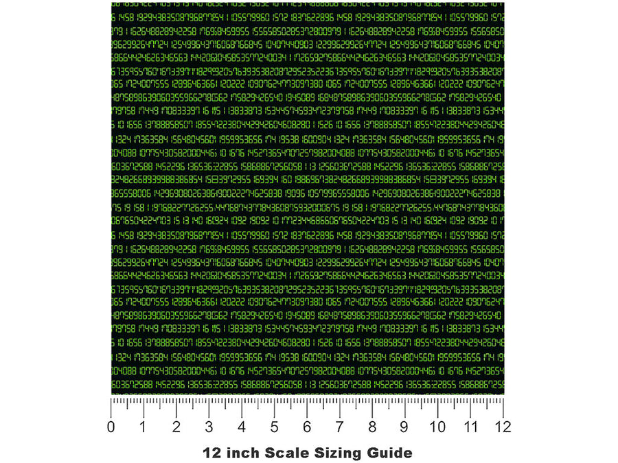 The Truth Technology Vinyl Film Pattern Size 12 inch Scale~Rwraps The Truth Technology Sizing Chart~3