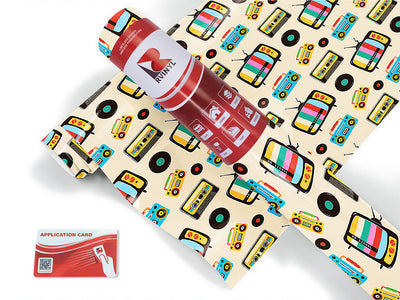 the tube retro Craft Vinyl Roll