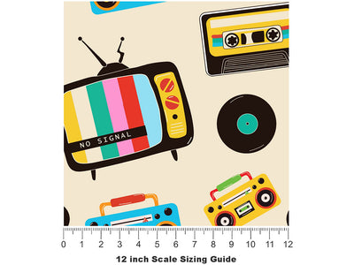 The Tube Retro Vinyl Film Pattern Size 12 inch Scale~Rwraps The Tube Retro Sizing Chart~2