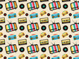The Tube Retro Vinyl Wrap Pattern~Rwraps Series 914 Digitally Printed Vinyl Wrap~0