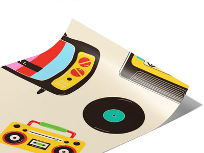 The Tube Retro Vinyl Wraps~Rwraps Series 914 Digitally Printed Vinyl Wrap~0