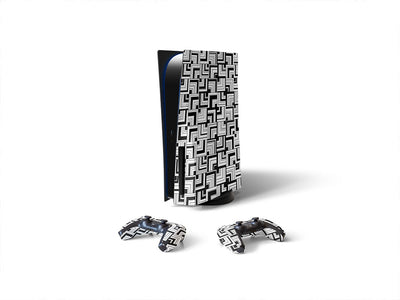 the vertical art deco Sony PS5 DIY Skin