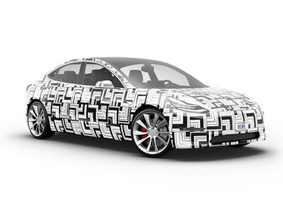 The Vertical Art Deco Vehicle Vinyl Wrap