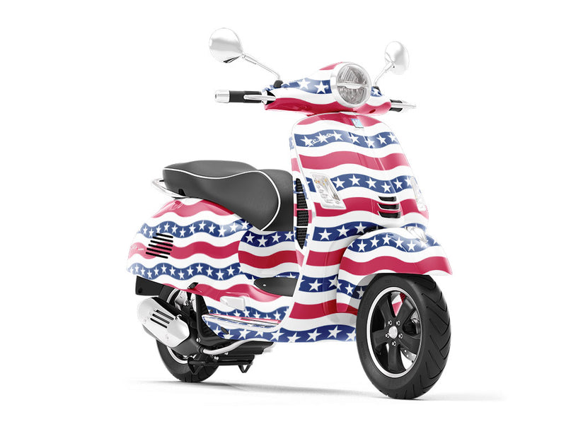 The Wave Americana Vespa Scooter Wrap Film
