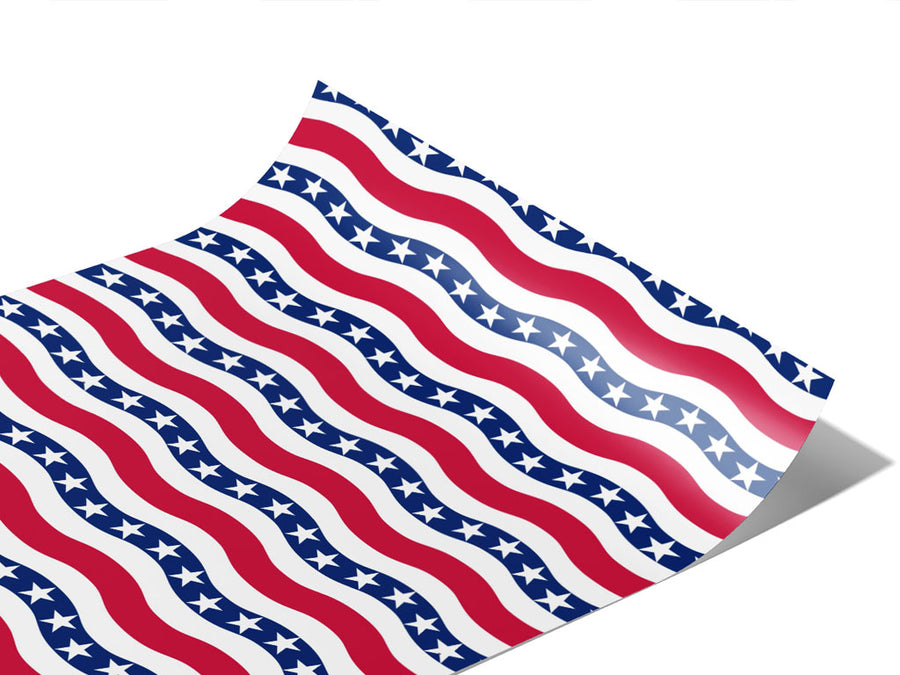 The Wave Americana Vinyl Wraps~Rwraps Series 914 Digitally Printed Vinyl Wrap~1