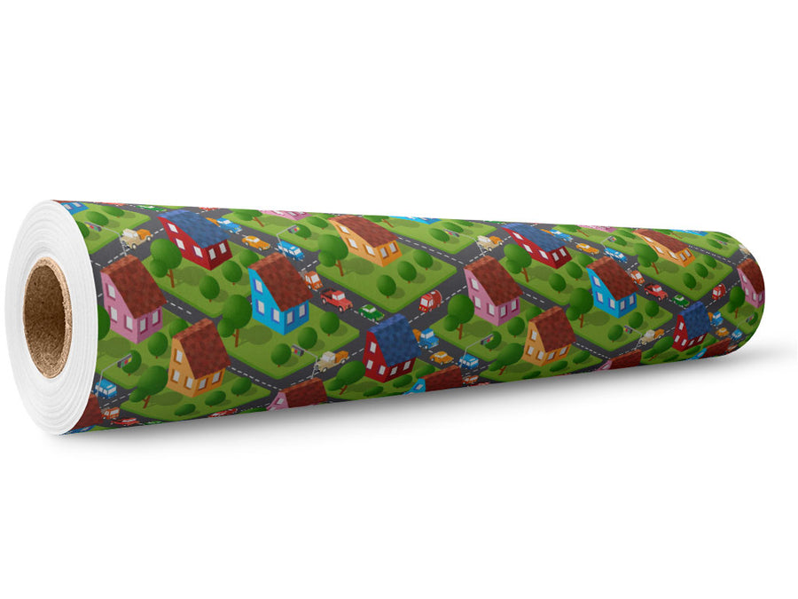 The Way Home Cityscape Wrap Film Wholesale Roll~Rwraps Series 914 Digitally Printed Vinyl Roll~5