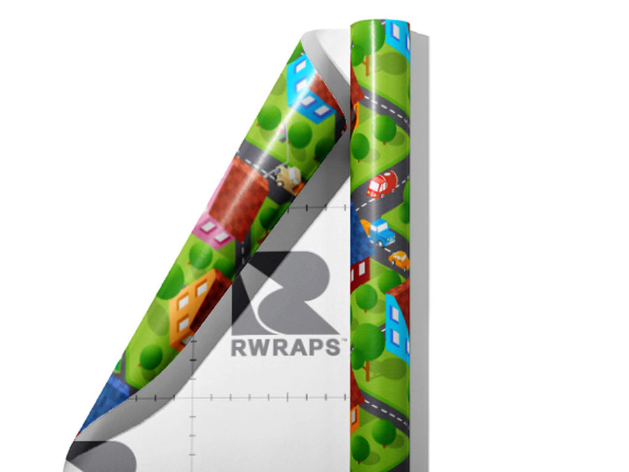 The Way Home Cityscape Wrap Film Sheets~Rwraps Series 914 The Way Home Cityscape Scrolled Sheet~4