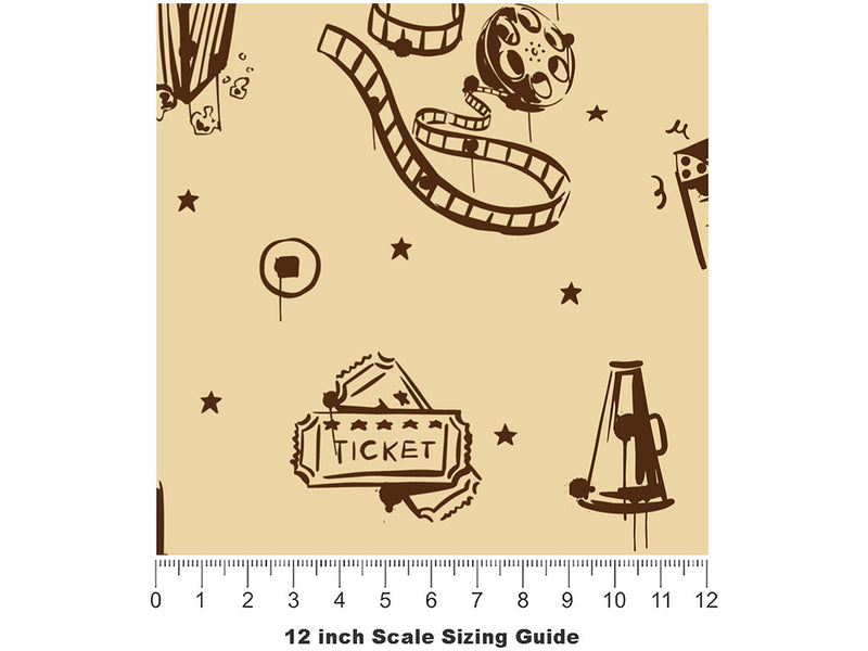 Theater Ink Movie Vinyl Film Pattern Size 12 inch Scale~Rwraps Theater Ink Movie Sizing Chart~2