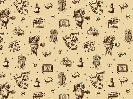 Theater Ink Movie Vinyl Wrap Pattern~Rwraps Series 914 Digitally Printed Vinyl Wrap~0