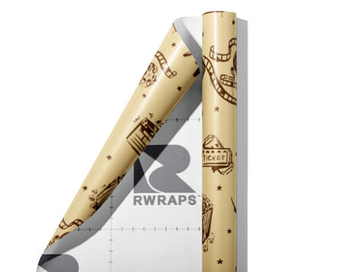 Theater Ink Movie Wrap Film Sheets~Rwraps Series 914 Theater Ink Movie Scrolled Sheet~3