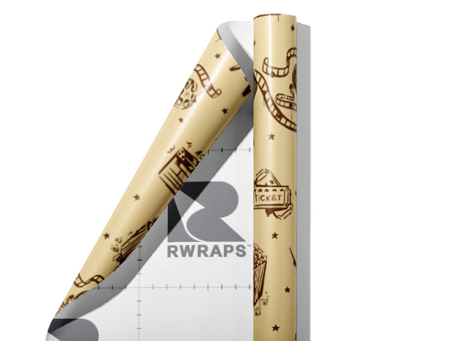Theater Ink Movie Wrap Film Sheets~Rwraps Series 914 Theater Ink Movie Scrolled Sheet~3