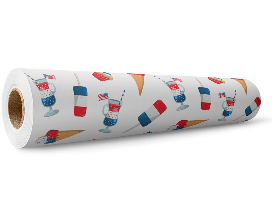 Theme Treats Americana Wrap Film Wholesale Roll~Rwraps Series 914 Digitally Printed Vinyl Roll~5
