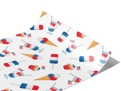 Theme Treats Americana Vinyl Wraps~Rwraps Series 914 Digitally Printed Vinyl Wrap~1