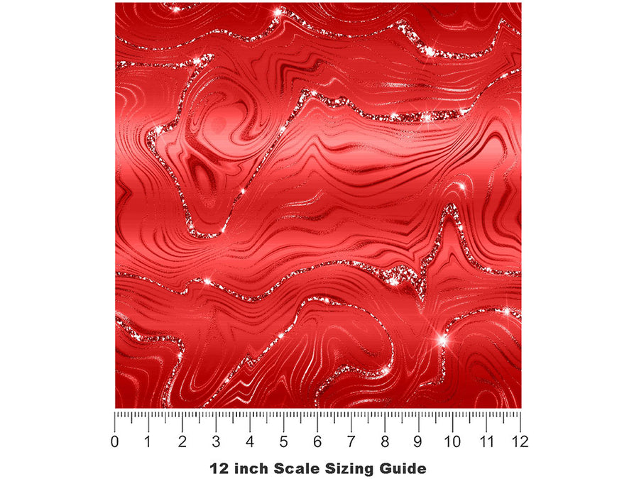 Thibaw Obsession Gemstone Vinyl Film Pattern Size 12 inch Scale~Rwraps Thibaw Obsession Gemstone Sizing Chart~2