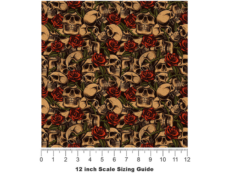 Thieves Honor Graffiti Vinyl Film Pattern Size 12 inch Scale~Rwraps Thieves Honor Graffiti Sizing Chart~2