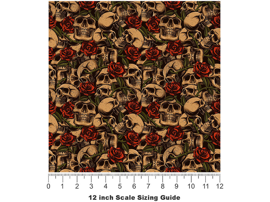 Thieves Honor Graffiti Vinyl Film Pattern Size 12 inch Scale~Rwraps Thieves Honor Graffiti Sizing Chart~2