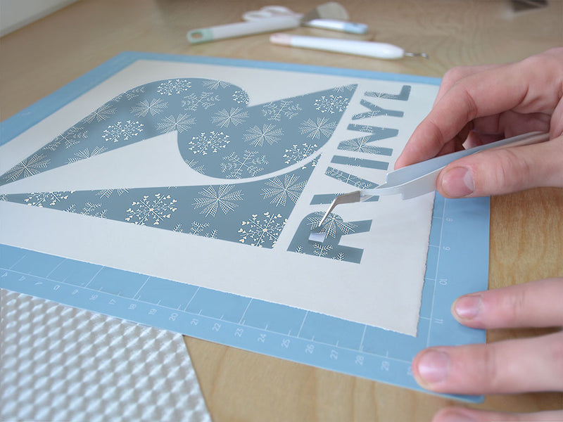 thin ice snowflake Easy Weed Craft Vinyl