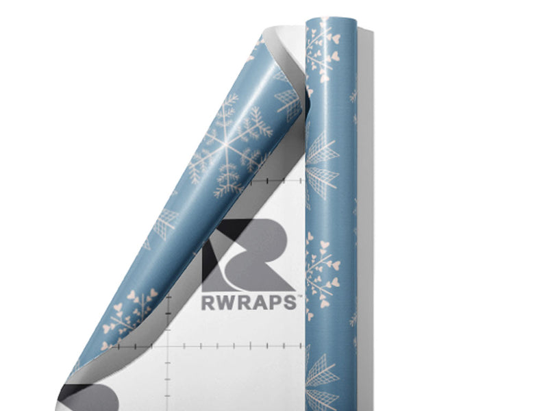 Thin Ice Snow Wrap Film Sheets~Rwraps Series 914 Thin Ice Snow Scrolled Sheet~3