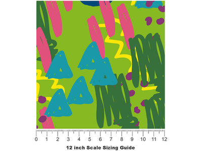 Third Day Abstract Vinyl Film Pattern Size 12 inch Scale~Rwraps Third Day Abstract Sizing Chart~2