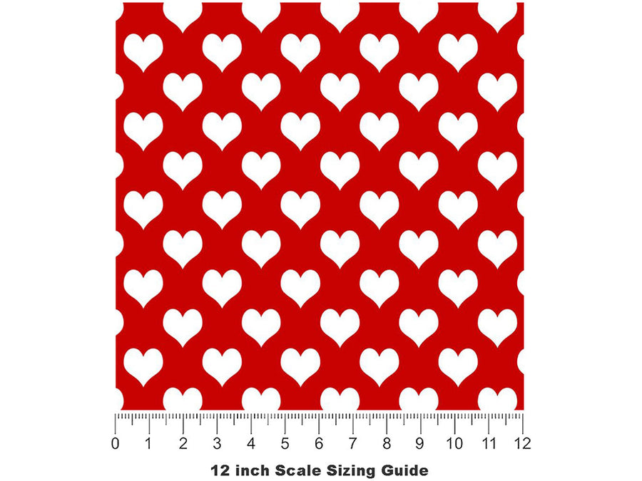This Much Heart Vinyl Film Pattern Size 12 inch Scale~Rwraps This Much Heart Sizing Chart~2