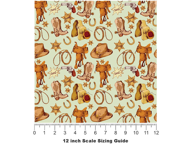 This Town Cowboy Vinyl Film Pattern Size 12 inch Scale~Rwraps This Town Cowboy Sizing Chart~2