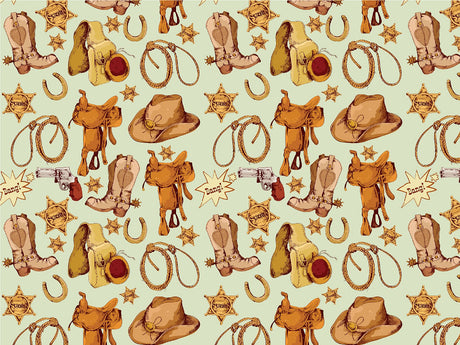 This Town Cowboy Vinyl Wrap Pattern~Rwraps Series 914 Digitally Printed Vinyl Wrap~0