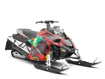 This Way Graffiti Custom Wrapped Snowmobile