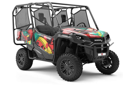 This Way Graffiti Utility Vehicle Vinyl Wrap