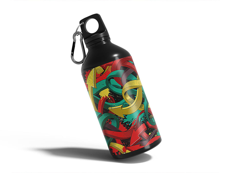 this way graffiti Water Bottle DIY Stickers