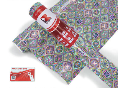 thistle and weed mosaic Craft Vinyl Roll
