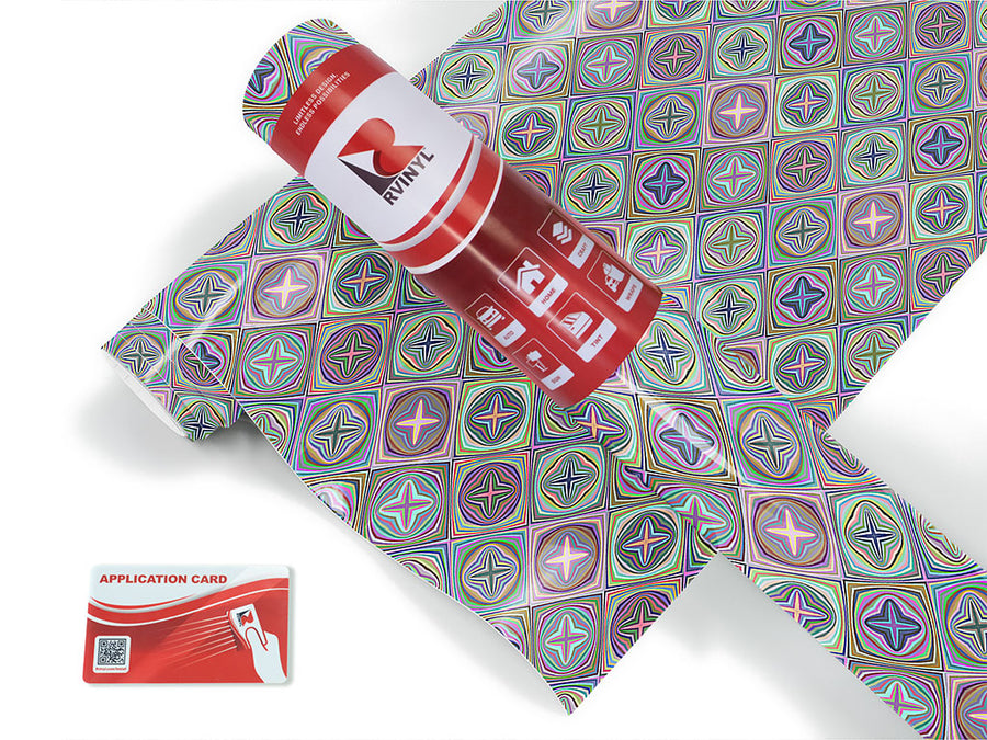 thistle and weed mosaic Craft Vinyl Roll
