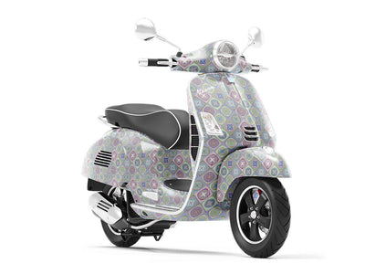Thistle and Weed Mosaic Vespa Scooter Wrap Film