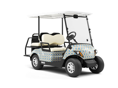 Thistle Tile Wrapped Golf Cart